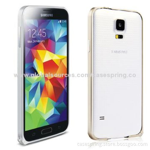 Ultra-thin Aluminum Alloy Bumper for Samsung Galaxy S5/S4, Belt Buckle in the Box